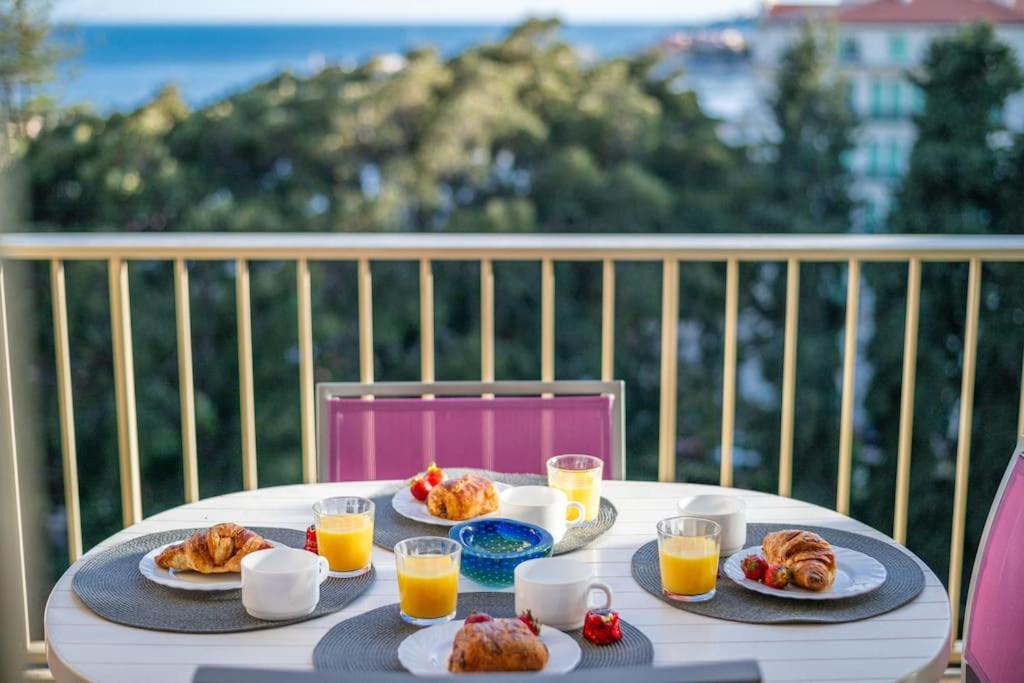 Le Fontana Rosa - Vue Mer - Terrasse - Parking Inclus Menton Eksteriør billede